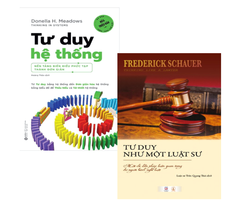 Combo (2 Cuốn sách) Tư Duy Hệ Thống + Tư Duy Như Một Luật Sư (Donella Meadows, Frederick Schauer)