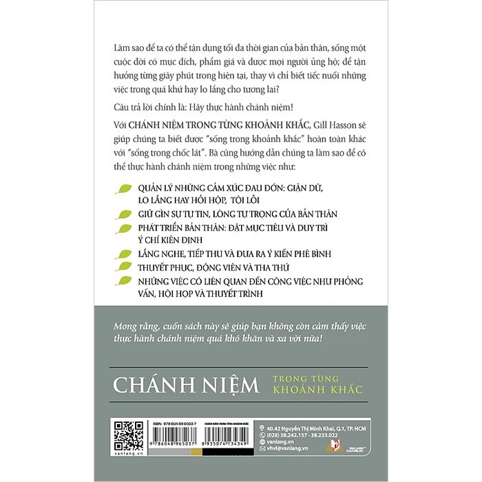 Sách Chánh Niệm Trong Từng Khoảnh Khắc - Gill Hasson