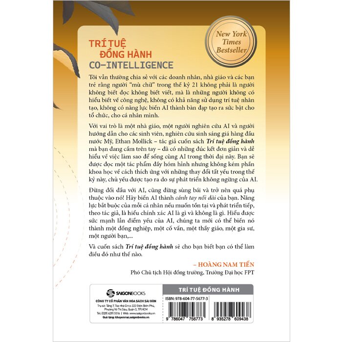Co-Intelligence - Trí Tuệ Đồng Hành (Kỷ nguyên sống và làm việc cùng AI) Ethan Mollick