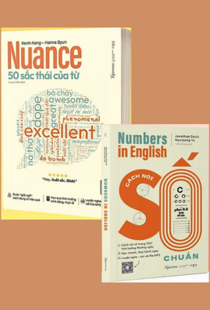 Combo 2 Cuốn Sách Nuance - 50 Sắc Thái Của Từ + Number In English - Cách Nói Số Chuẩn Trong 1001 Tình Huống Thường Ngày - Kevin Kang, Hanna Byun, Jonathan Davis, Hyunjung Yu