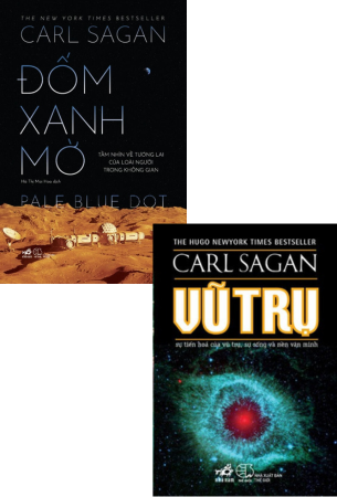 Combo 2 Cuốn Sách Đốm Xanh Mờ + Vũ Trụ - Carl Sagan