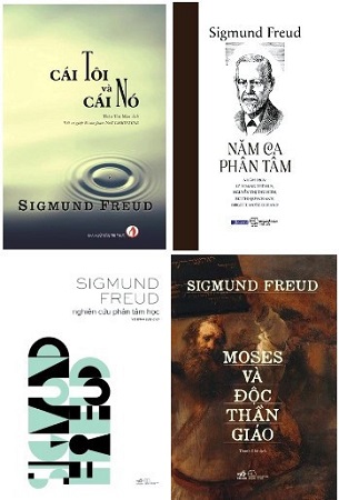 Combo Cái Tôi Và Cái Nó + Năm Ca Phân Tâm + Moses Và Độc Thần Giáo + Nghiên Cứu Phân Tâm Học (4 cuốn) - Sigmund Freud