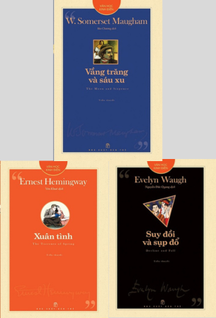 Combo 3 Cuốn Sách Xuân Tình + Vầng Trăng Và Sáu Xu + Suy Đồi Và Sụp Đổ - Ernest Hemingway, W.Somerset Maugham, Evelyn Waugh