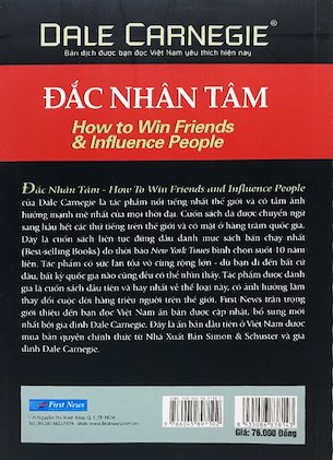 Đắc Nhân Tâm (Khổ Lớn) - Dale Carnegie