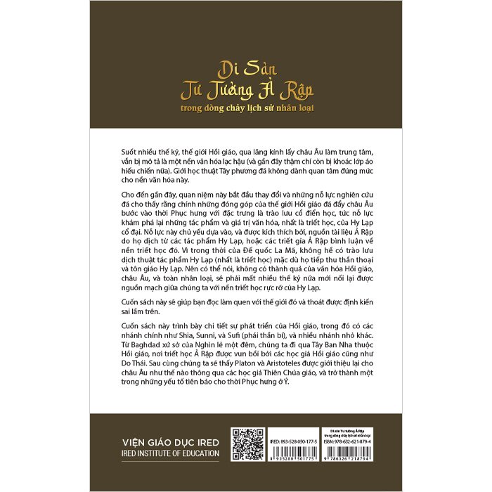 Di Sản Tư Tưởng Ả Rập Trong Dòng Chảy Lịch Sử Nhân Loại (Bìa Cứng) De Lacy O’Leary