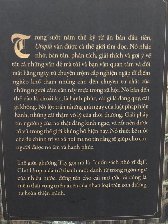 sách Utopia - Địa Đàng Trần Gian - Thomas More