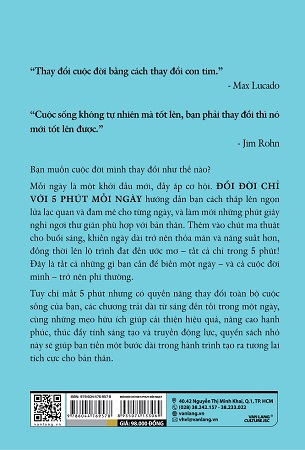 Sách Đổi Đời Chỉ Với 5 Phút Mỗi Ngày - Joanne Mallon