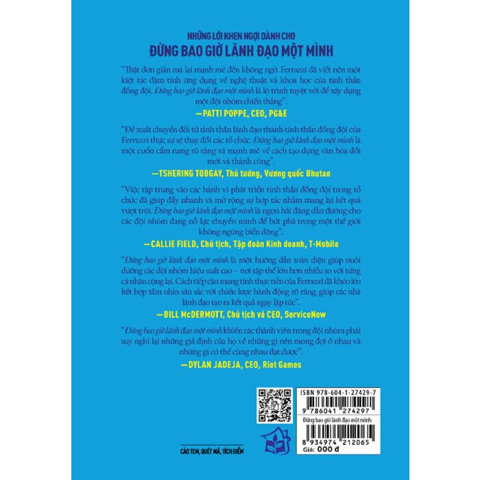 Combo (2 Cuốn Sách) Ai Che Lưng Cho Bạn + Đừng Bao Giờ Lãnh Đạo Một Mình (Keith Ferrazzi)
