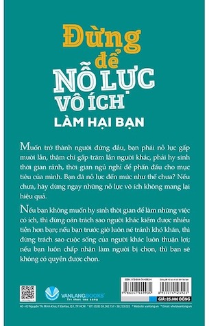 Đừng Để Nỗ Lực Vô Ích Làm Hại Bạn - Quỳnh Hoa