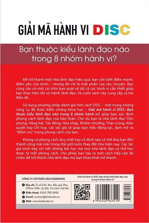 Giải Mã Hành Vi DISC: Bạn Thuộc Kiểu Lãnh Đạo Nào Trong 8 Nhóm Hành Vi? - Jeffrey Sugerman, Mark Scullard, Emma Wilhelm