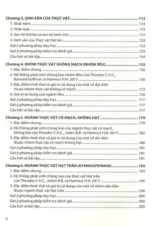 Sách Giáo Trình Thực Vật Học - Trần Văn Ba, Nguyễn Thị Hồng Liên, Bùi Thu Hà