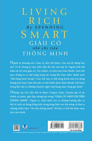 Giàu Có Nhờ Chi Tiêu Thông Minh - Gregory Karp