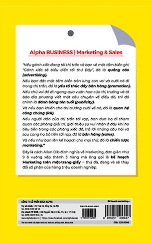 Kế Hoạch Marketing Trên Một Trang Giấy - Allan Dib