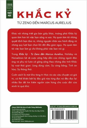 Khắc Kỷ: Từ Zeno Đến Marcus Aurelius - Ryan Holiday, Stephen Hanselman