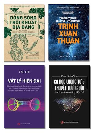 Combo 4 quyển Dòng Sông Trôi Khuất Địa Đàng - Trò Chuyện Với Nhà Vật Lý Thiên Văn Trịnh Xuân Thuận - Vật Lý Hiện Đại - Bức Tranh Toàn Cảnh Về Vật Lý Hiện Đại - Cơ Học Lượng Tử và Thuyết Tương Đối: Hai Trụ Cột Của Vật Lý Hiện Đại - Nhiều Tác Giả