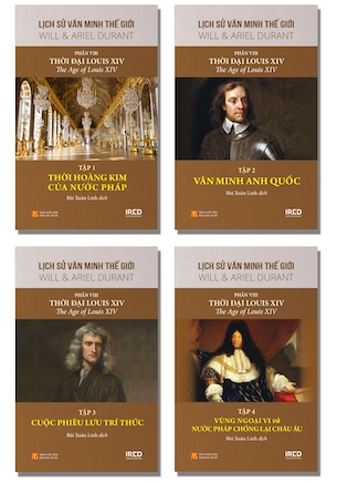 Bộ Sách Lịch Sử Văn Minh Thế Giới - Phần VIII (4 tập): Thời đại Louis XIV - Will & Ariel Durant