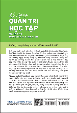 Sách Kỹ Năng Quản Trị Học Tập - Brian Tracy, Anna Leinberger