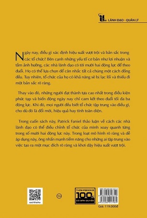 Sách Làm lãnh đạo - Ba động lực tạo ra hiệu quả vượt trội - Patrick Faniel
