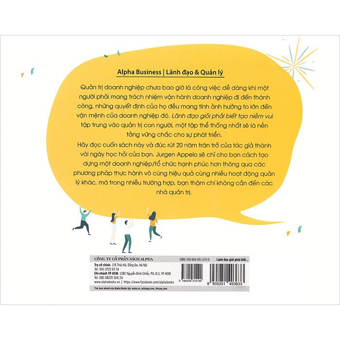 Lãnh Đạo Giỏi Phải Biết Tạo Niềm Vui - Jurgen Appelo