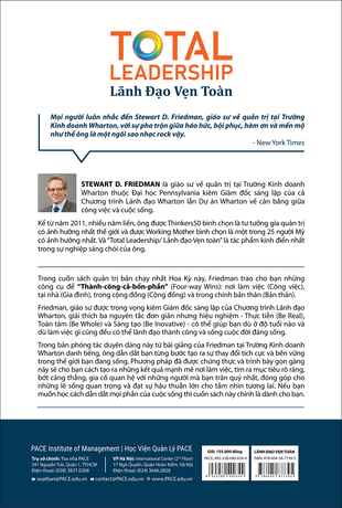 Lãnh đạo vẹn toàn Stewart D. Friedman