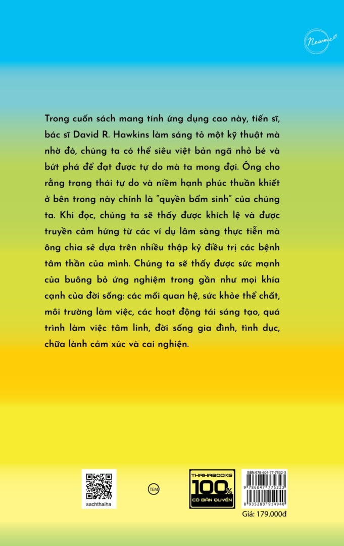 Sách - Letting go: Lộ trình đi đến sự buông bỏ - David R. Hawkins, M.D., Ph.D