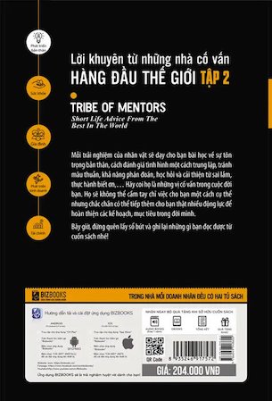 Lời Khuyên Từ Những Nhà Cố Vấn Hàng Đầu Thế Giới – Tribe Of Mentor (Tập 2) - Timothy Ferriss