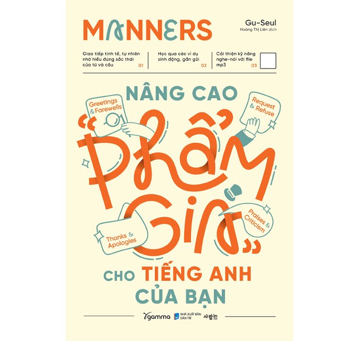 sách Manners - Nâng Cao Phẩm Giá Cho Tiếng Anh Của Bạn (Gu-Seul)