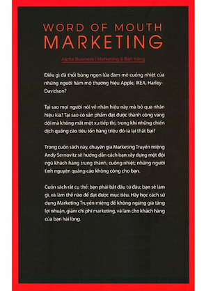 Marketing Truyền Miệng - Andy Sernovitz