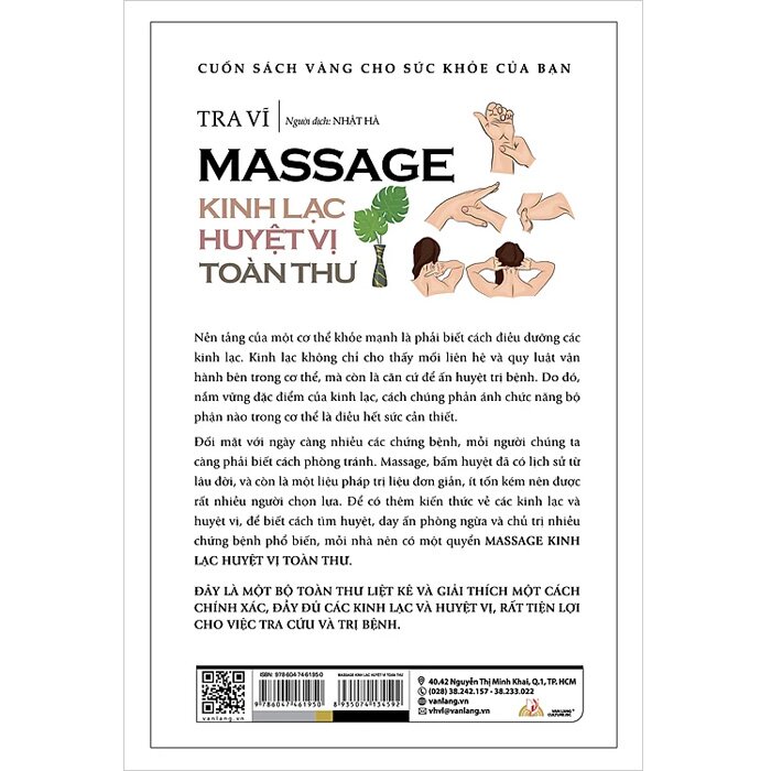 Massage Kinh Lạc Huyệt Vị Toàn Thư - Tra Vĩ