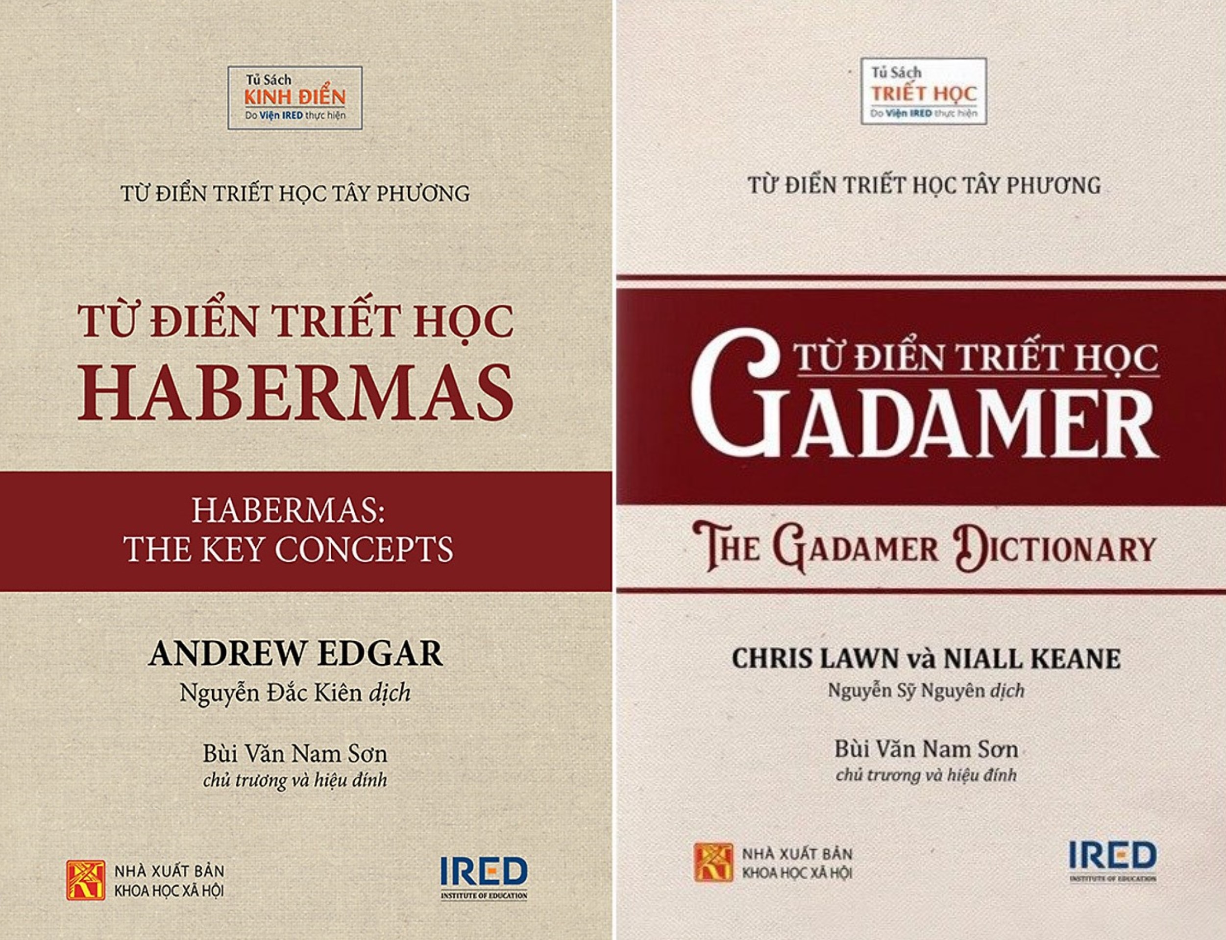 combo 2 cuốn: Từ Điển Triết Học Habermas + Từ Điển Triết Học Gadamer