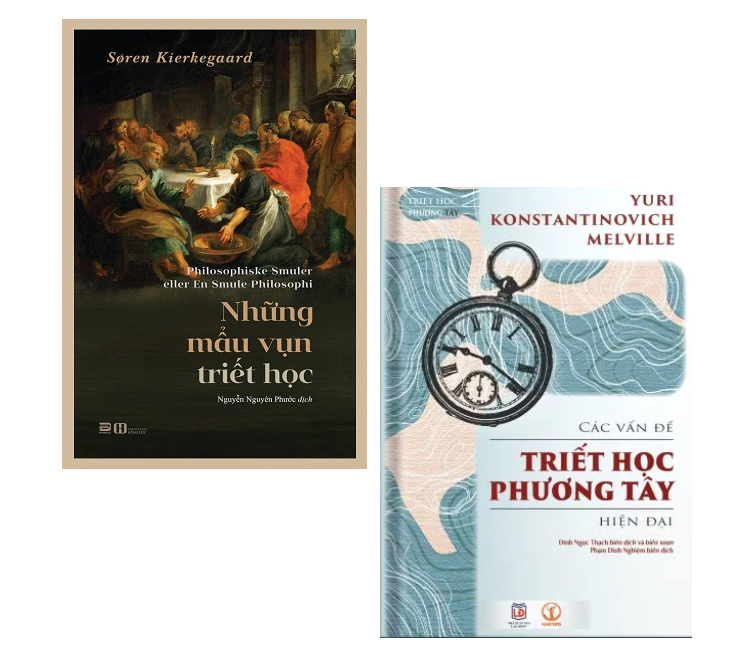 Combo (2 Cuốn Sách) Những Mẫu Vụn Triết Học + Các vấn đề triết học phương Tây hiện đại (Y.K. Melville, Søren Kierkegaard)