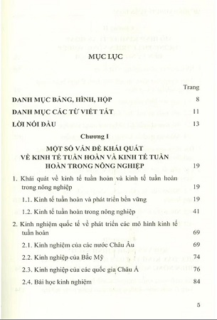 Sách Mô Hình Kinh Tế Tuần Hoàn Trong Phát Triển Nông Nghiệp Bền Vững Ở Việt Nam - Triệu Thanh Quang