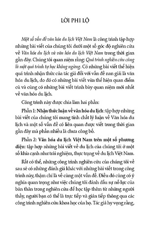 Sách Một Số Vấn Đề Văn Hoá Du Lịch Việt Nam - Võ Văn Thành