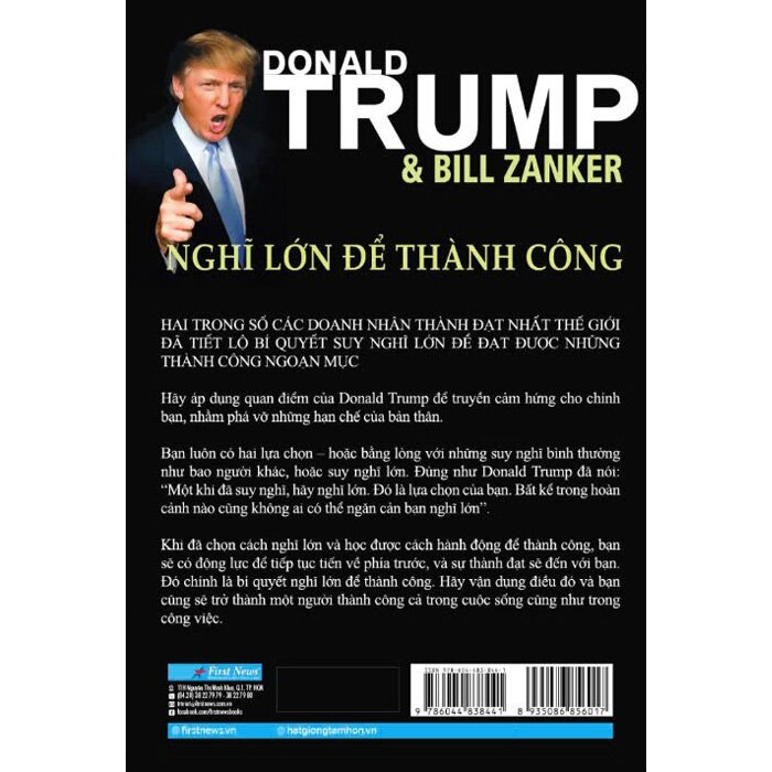 sách Nghĩ Lớn Để Thành Công - Donald J. Trump