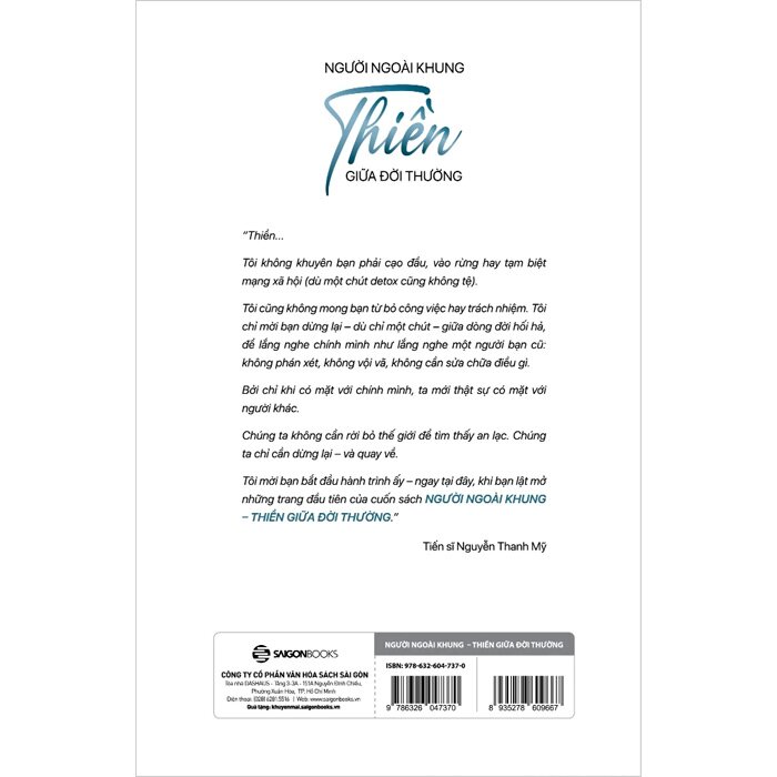 Combo(2 Cuốn Sách) Người Ngoài Khung: Nghĩ Khác Và Làm Khác Để Bền Vững +  Thiền Giữa Đời Thường (Tiến sĩ Nguyễn Thanh Mỹ)