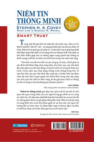 Niềm Tin Thông Minh - Kỹ Năng Thiết Yếu Biến Người Quản Lý Thành Nhà Lãnh Đạo - Stephen M R Covey Greg Link Rebecca R Merrill