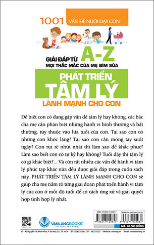 1001 Vấn Đề Nuôi Dạy Con - Phát Triển Tâm Lý Lành Mạnh Cho Con -  Triệu Linh Linh