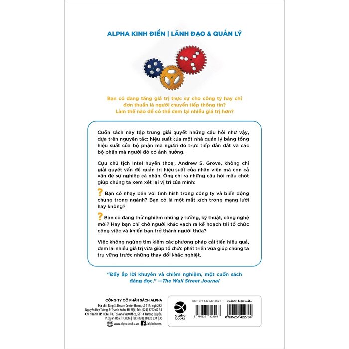 Quản Trị Hiệu Suất Cao - Andrew S. Grove