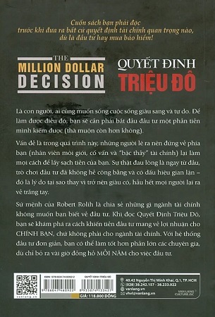 Sách Quyết Định Triệu Đô (The Million Dollar Decision) - Lật tẩy mánh khóe trong đầu tư tài chính, Tăng thêm hàng triệu đô la vào giá trị tài sản cá nhân - Brian Tracy