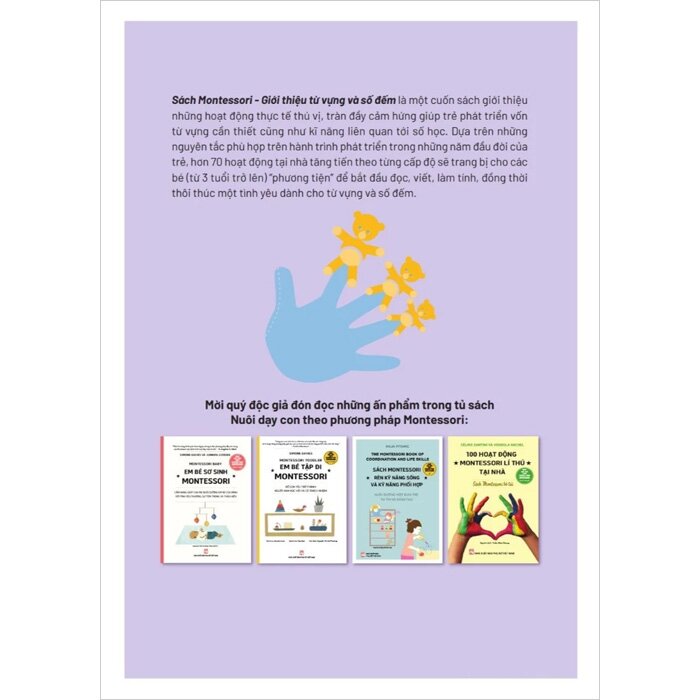 Sách Montessori - Giới Thiệu Từ Vựng Và Số Đếm (Nuôi Dưỡng Một Đứa Trẻ Tự Tin Và Sáng Tạo) Maja Pitamic