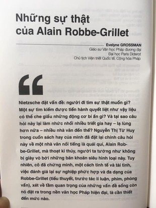 Sự Thật Và Diễn Giải Robbe Grillet