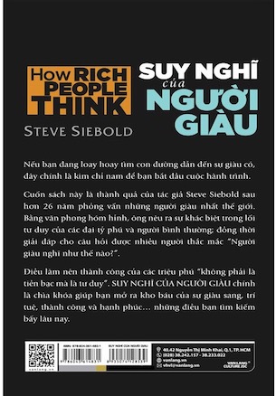 Suy Nghĩ Của Người Giàu - Steve Siebold