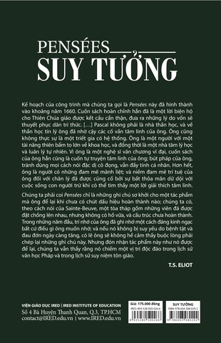 Suy tưởng Pensées Blaise Pascal