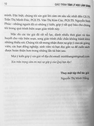 Giáo trình Tâm lý học lâm sàng Nguyễn Thị Minh Hằng