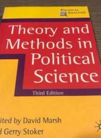 Theory and Methods in Political Science (Political Analysis)