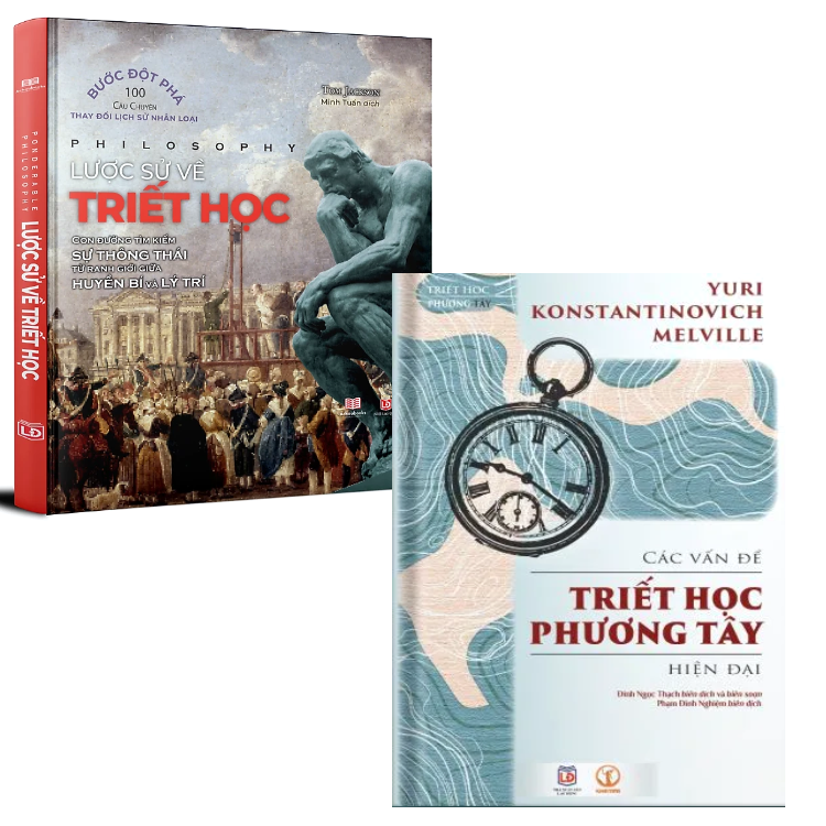 Combo (2 Cuốn Sách) Lược Sử Về Triết Học + Các vấn đề triết học phương Tây hiện đại (Y.K.Melville, Tom Jackson)