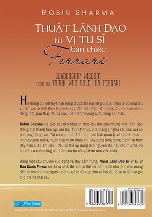 Thuật Lãnh Đạo Từ Vị Tu Sĩ Bán Chiếc Ferrari - Robin Sharma