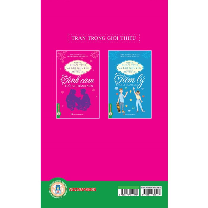 Combo (2 Cuốn Sách) Những Phân Tích Và Lời Khuyên Của Các Chuyên Gia: Tâm Lý Tuổi Vị Thành Niên, Tình Cảm Tuổi Vị Thành Niên (Chu Tân Vũ, Mông Hoa Khánh)