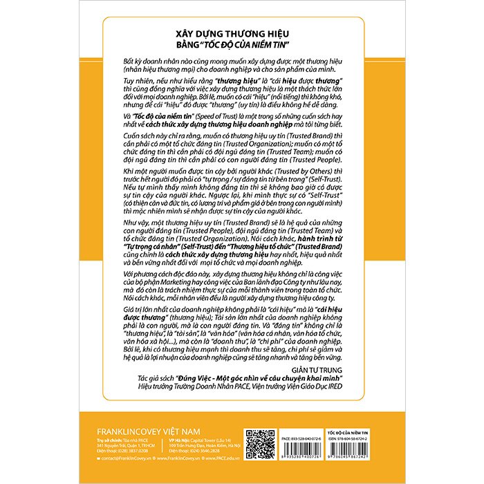 Combo (2 Cuốn Sách) Trao Niềm Tin Và Truyền Cảm Hứng + Tốc Độ Của Niềm Tin (Stephen M. R. Covey)