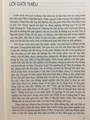 Tôn giáo học và khảo cổ học tôn giáo ở Việt Nam Nguyễn Quốc Tuấn
